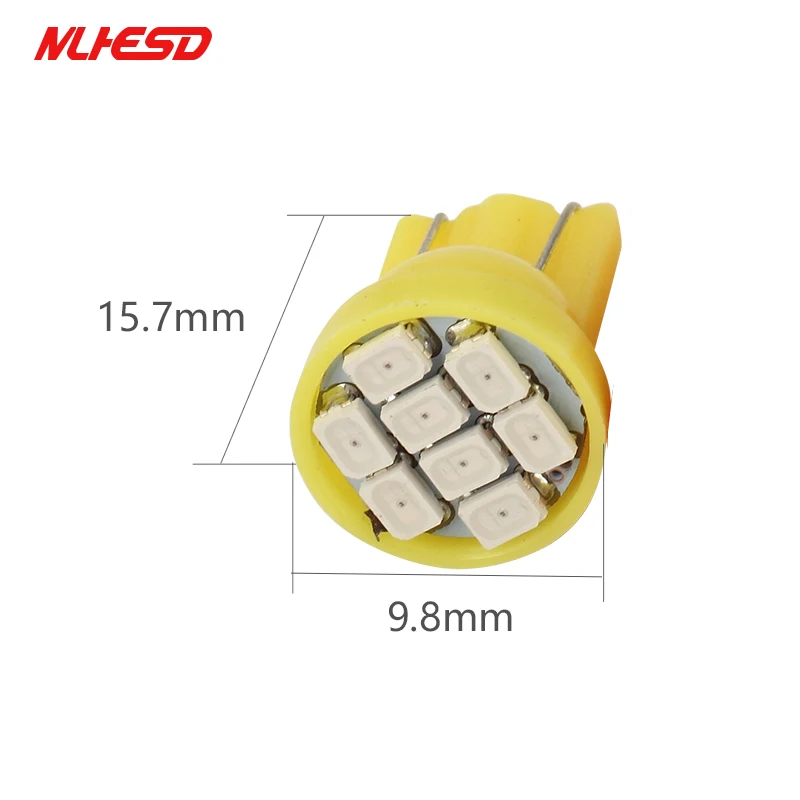 1000 шт. светодиодный светодиодные лампы T10 с клиновидным цоколем 8 SMD 1210 LED W5W 2825 158 192