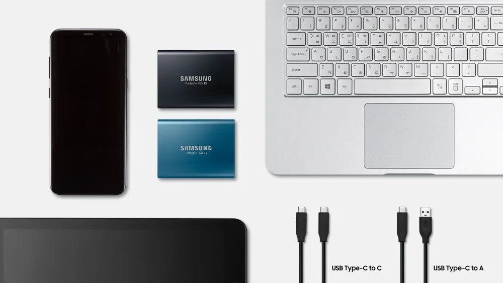 Samsung T5 внешний Ssd Usb3.1 Gen2(10 Гбит/с) 250 ГБ 500 Гб жесткий диск внешний твердотельный Hdd диски для ноутбука планшета