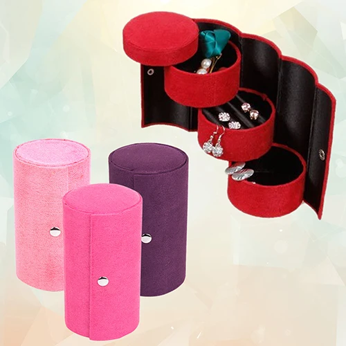 Портативный 3 ярусов отсек цилиндра что нибудь вкусненькое Roll Up шкатулка для