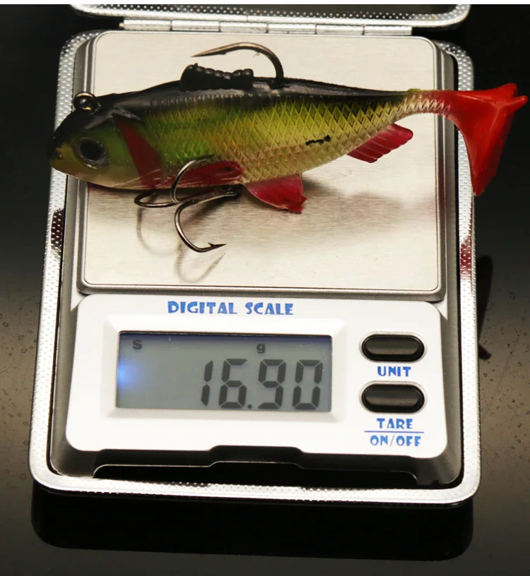 

T Tail Rubber Soft Fishing Lure 80mm/16g Wobbler Silicone Shad Isca Artificial Bionic Soft Worm Jigging Sea Fishing Bait Tackle