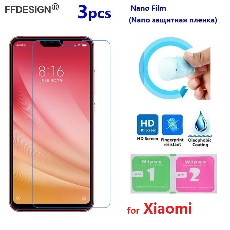 Мягкая защитная нано пленка для Xiaomi Mi 9 8 Lite SE Mix 3 2s 2 A2 A1 Pocophone F1 (не стекло)