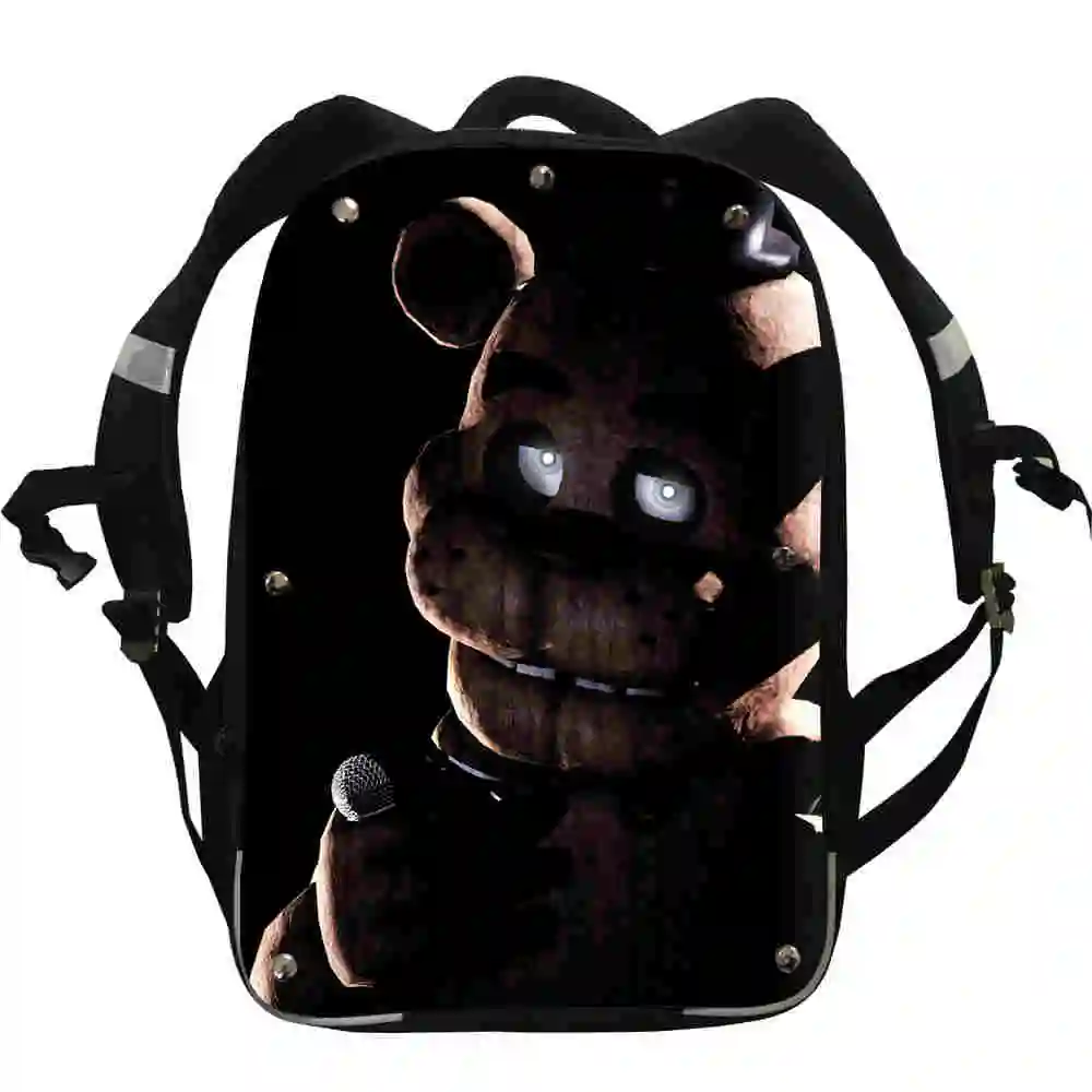 FNAF аниме-рюкзаки животные лошадь Орел Фредди сумки Чика; Фокси мальчики девочки подростковые школьные сумки Mochila коробка ланч пенал - Цвет: O