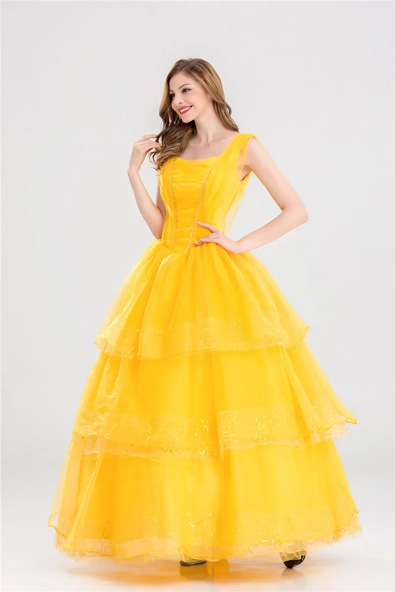 

Beauty and the Beast Princess Belle Cosplay Dress