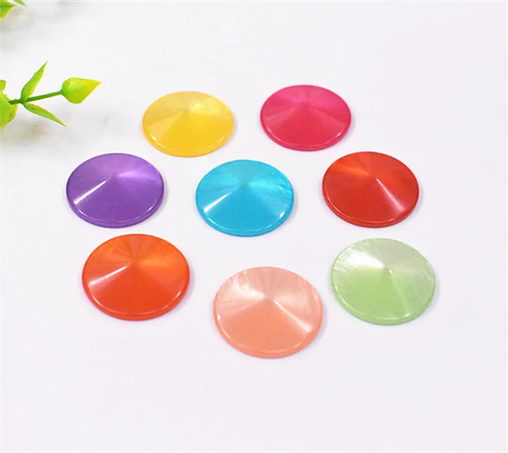 

10pcs/lot 25/30mm Mixed Color Flat Back Resin Cabochons Cameo Fit 25mm Cameo Base Domed Jewelry Accessories Supplies