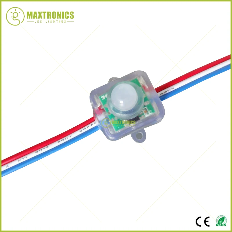 50 шт. 12 мм WS2811 2811 цифровой рассеянный RGB светодиодный пиксельный квадратный IP68