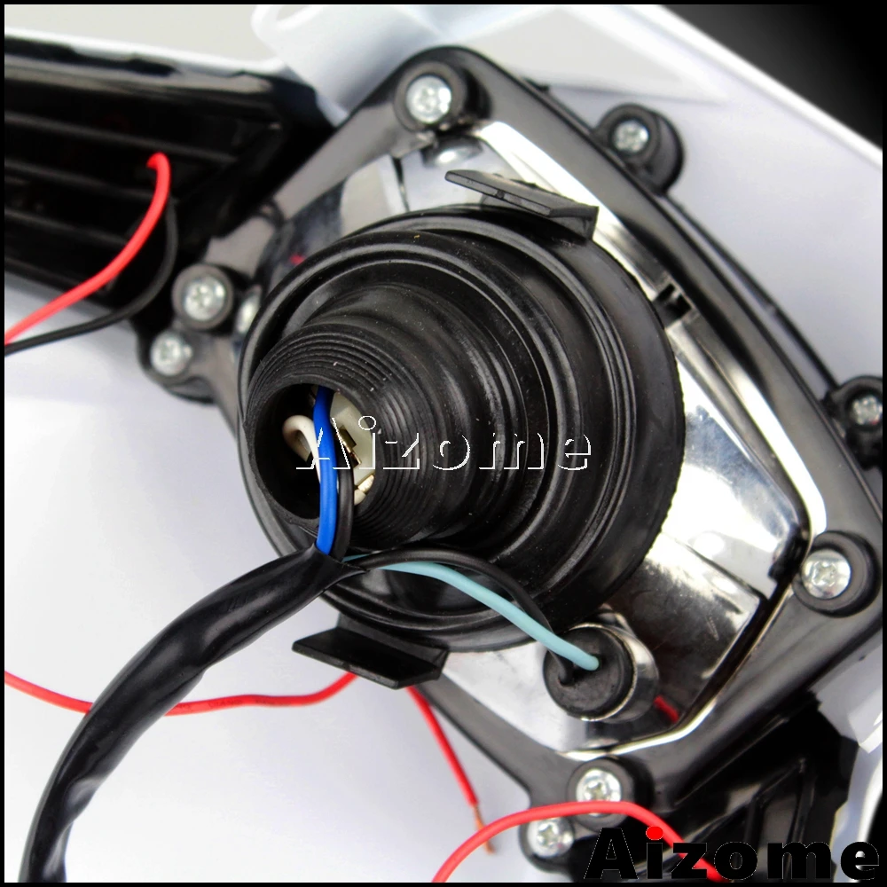 Универсальный обтекатель для передних фар мотоцикла H4 Yamaha Honda Suzuki Kawasaki WR YZ YZF KLX XR