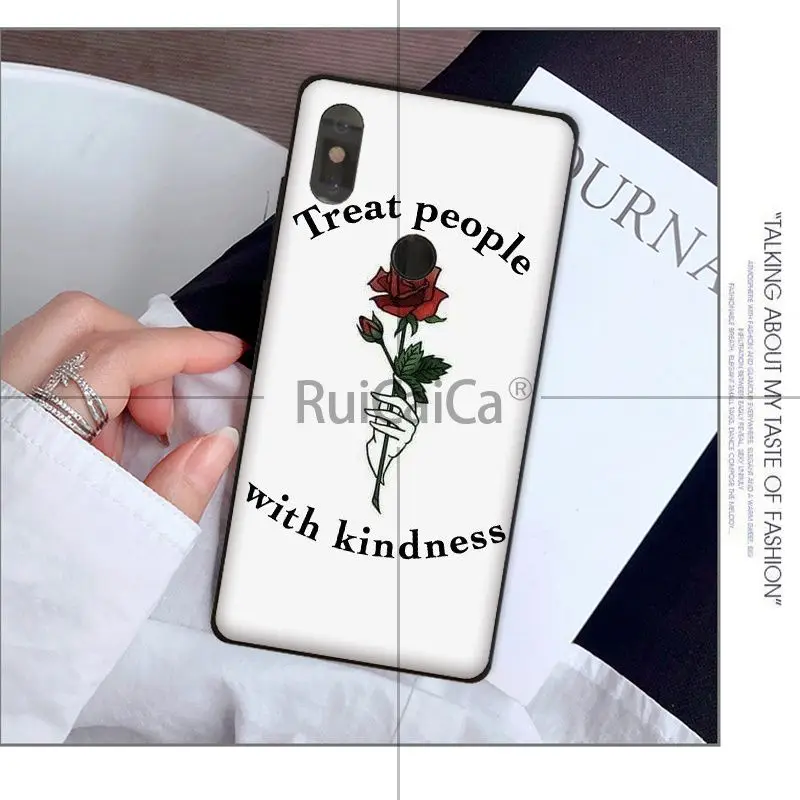 Ruicaica Harry Styles Treat People With Kindness Unique Design Phone Cover for Xiaomi Mi 8 SE 6 Note 3 MIX 2 2S | Мобильные телефоны
