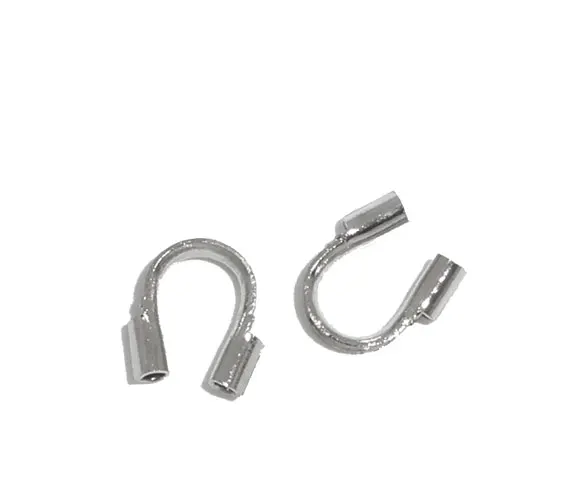 

DoreenBeads Copper Wire Protectors Arched silver color 5mm x5mm( 2/8" x 2/8"), 20 Pieces Hot new