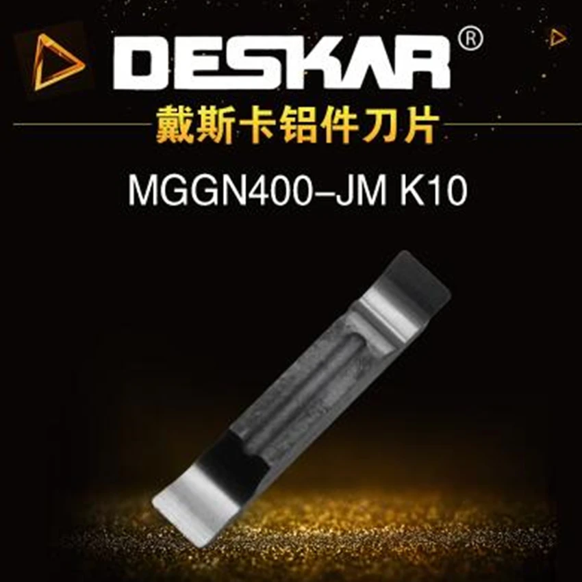 10Pcs DESKAR MGGN150-JM/MGGN200-JM/MGGN300-JM/MGGN400-JM/MGGN500-JM K10 Aluminum used Grooving Carbide inserts Free shipping | Инструменты