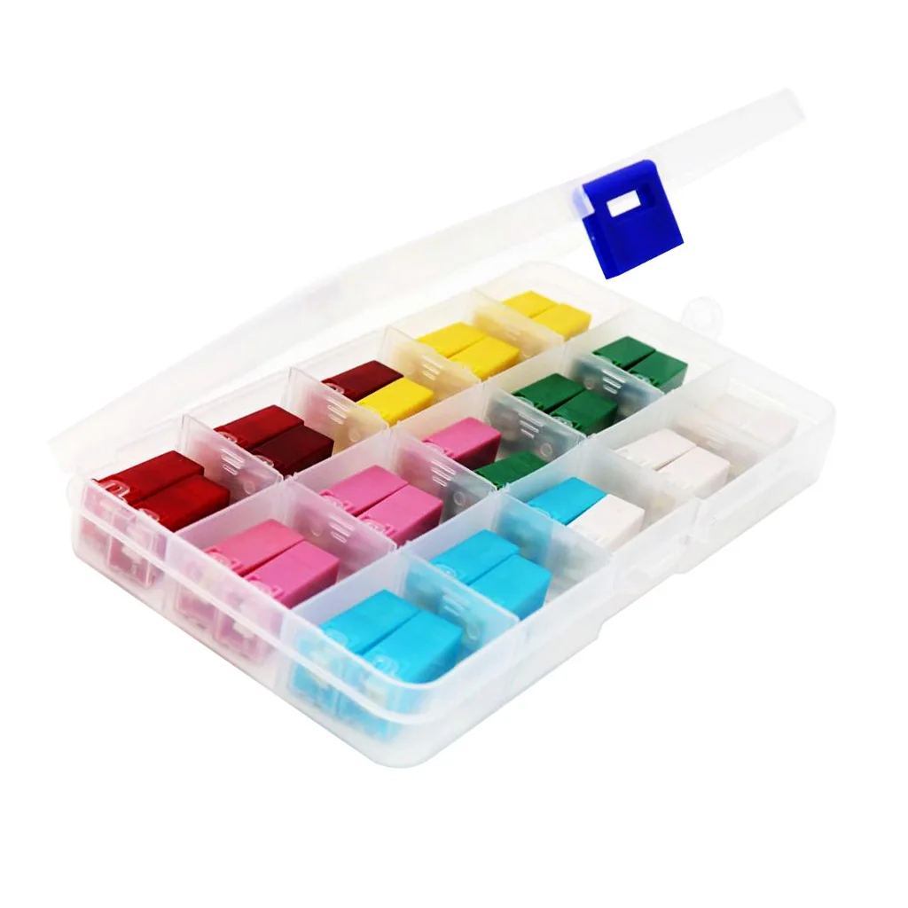 30 шт. автомобильный 32-вольтовый F2828-Z JCASE Box Shaped Fuse Kit 20A 25A 30A 40A 50A 60A | Обустройство