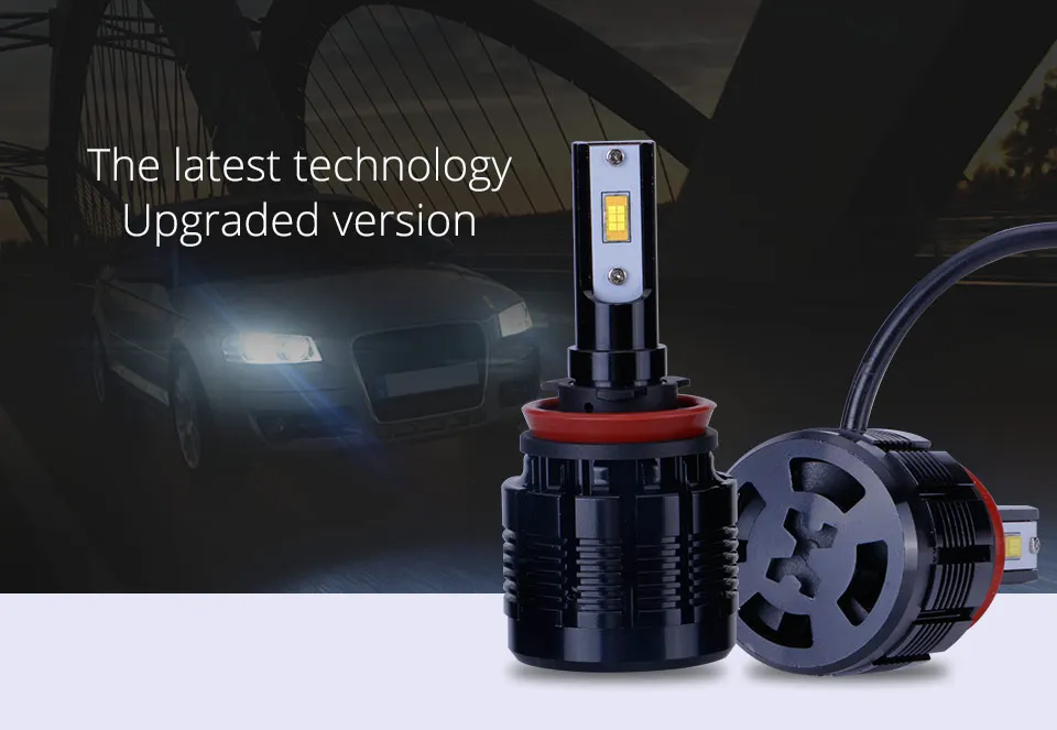 TC-X фар автомобиля H7 H4 LED H8 H11 HB3 9005 Диодная лампочка для авто HB4 9006 H1 H3 H13 9004 9007 свет лампы для автомобилей 6000 К avtolamp