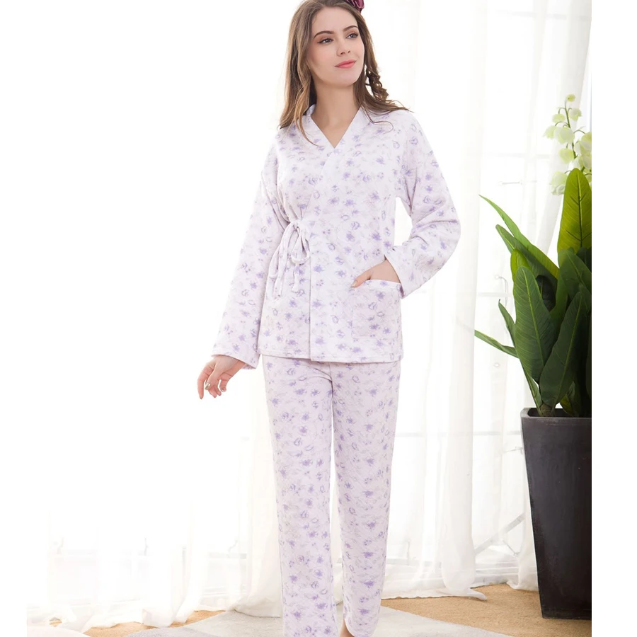 2 шт./компл. модная одежда для мам сна при грудном вскармливании домашняя пижама