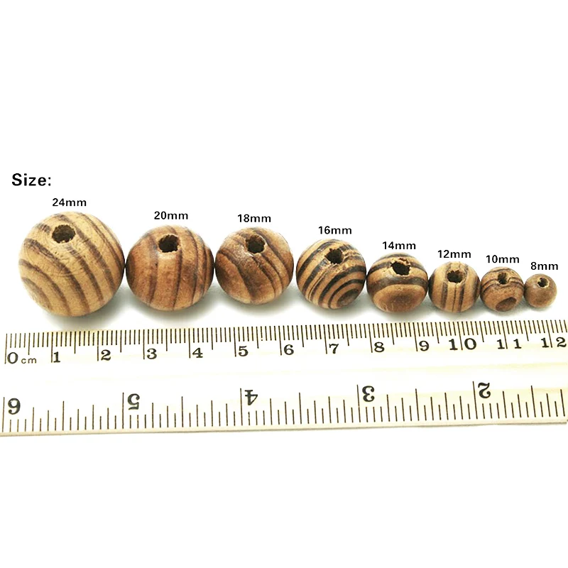 Бусины из натуральной сосны 8/10/12/14/16/18/20/24/30 мм|wood spacer|round beadsspacer beads |