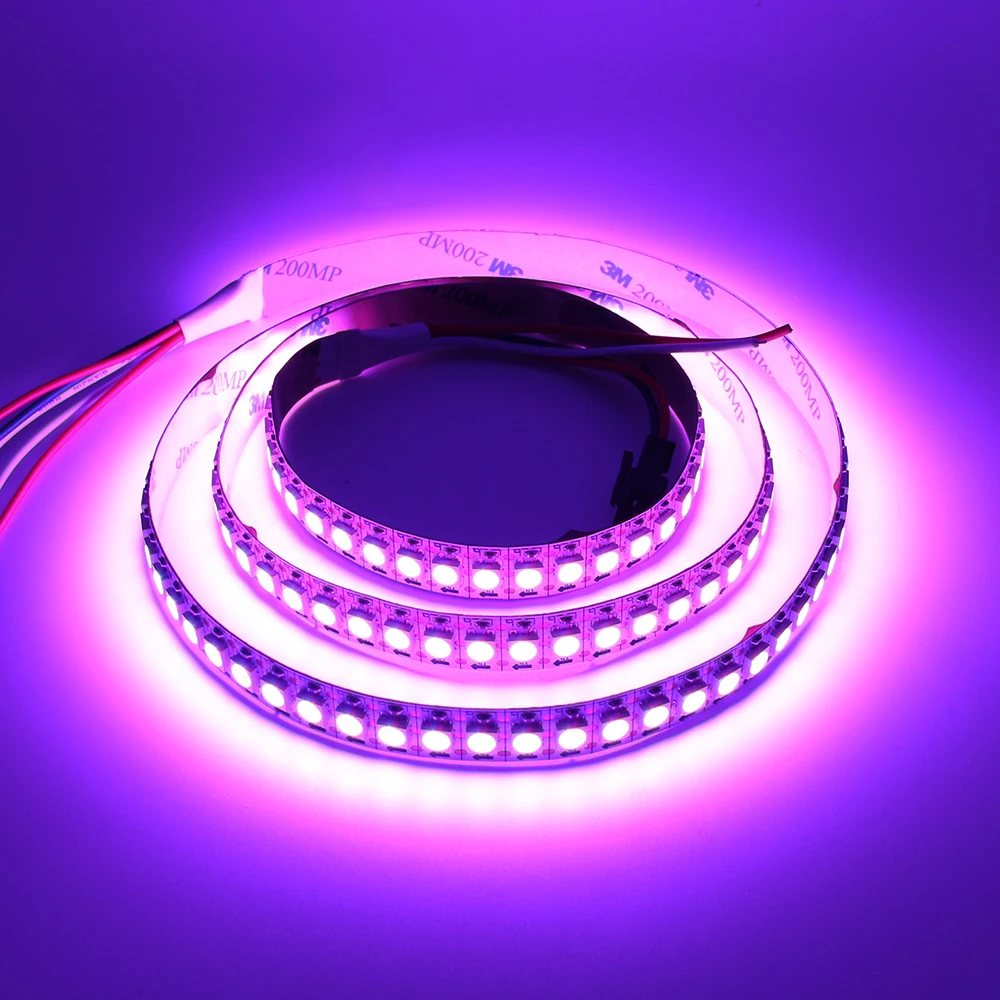 W2812B DC 5V RGB светодиодная Пиксельная полоса светильник щения 2812 IC 144LED s Dream Color