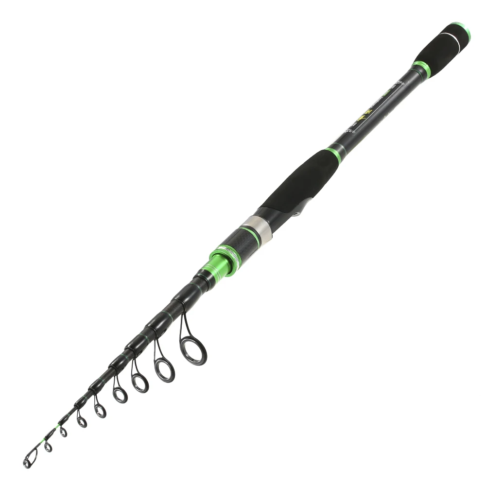 New 1.8/2.1/2.4/2.7/3 m Portable Telescopic Carbon Fiber Fishing Rod Pole Spinning Sea Casting for Pesca | Спорт и развлечения