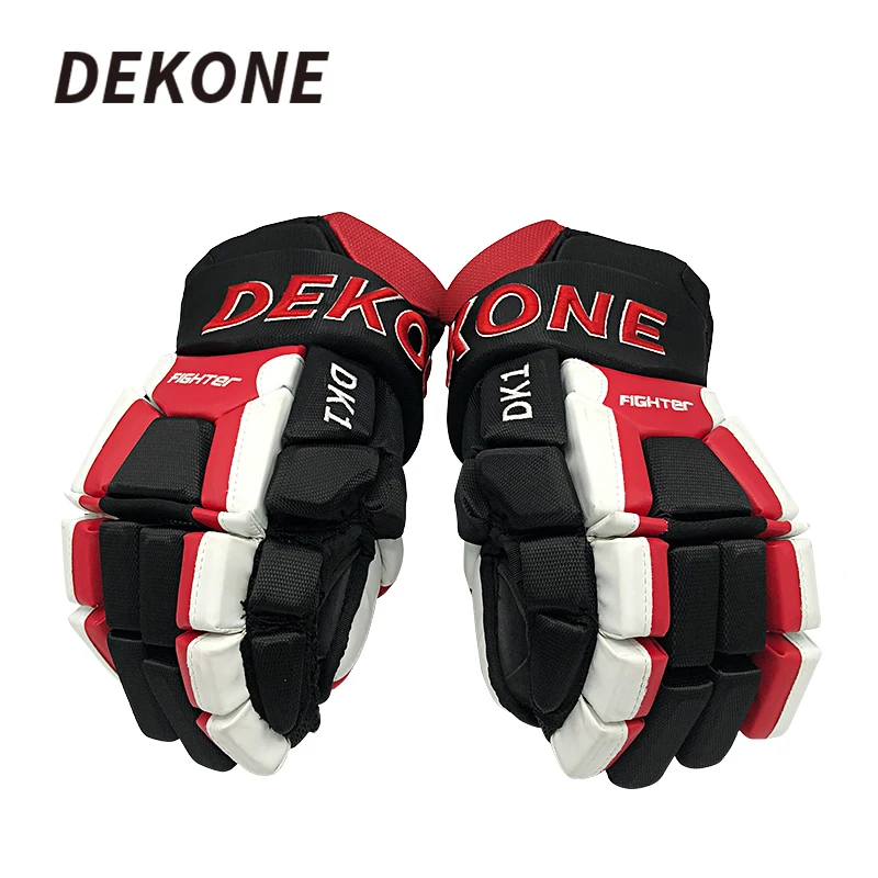Dekone хоккейные перчатки старших светильник Вес дышащая Гибкая 14 &quotдля льда с