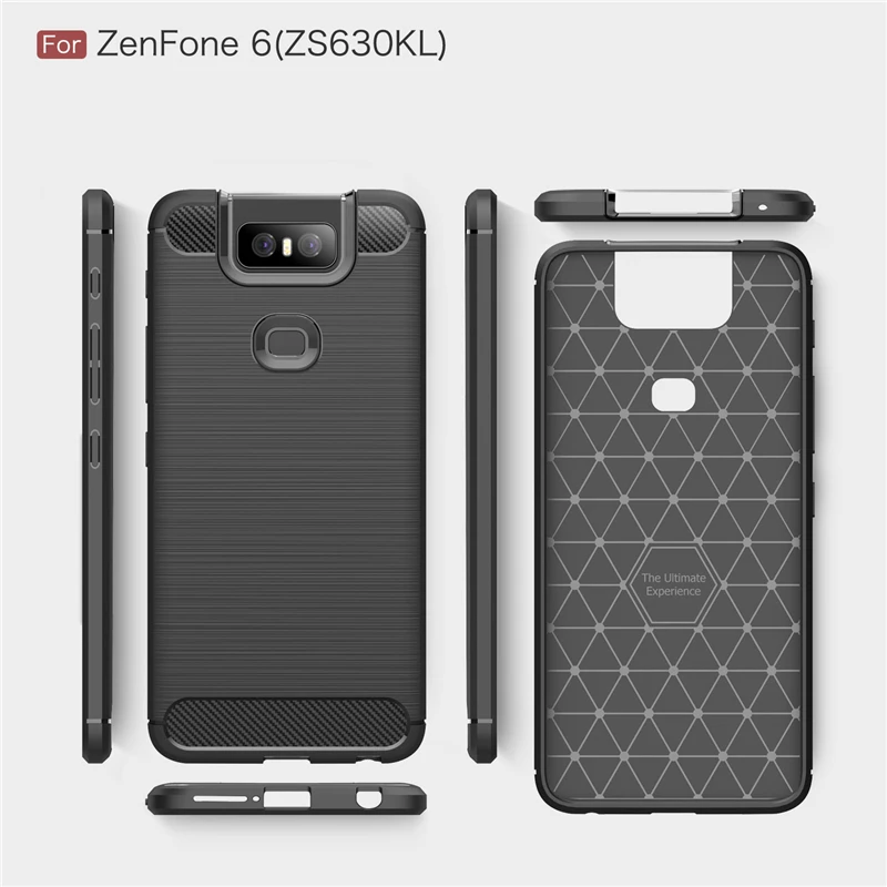 Чехол для ASUS Zenfone 6 ZS630KL стильный мягкий резиновый защитный чехол телефона 6T 2019