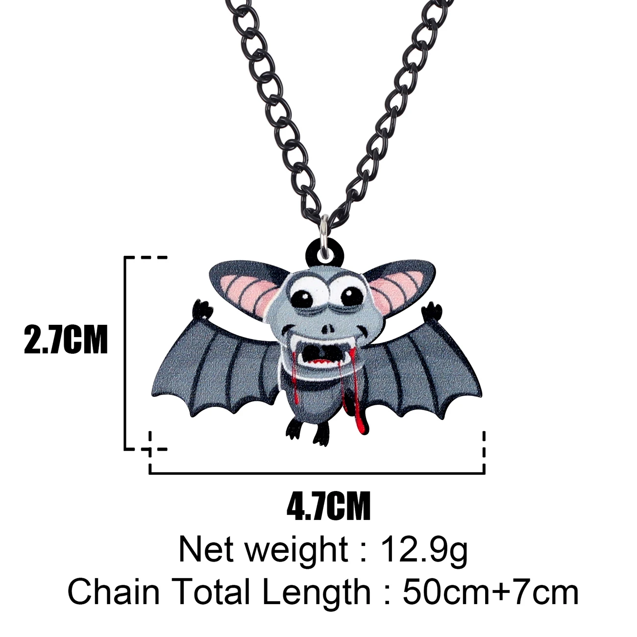 Акриловая подвеска WEVENI в виде летучей мыши для Хэллоуина уникальные украшения