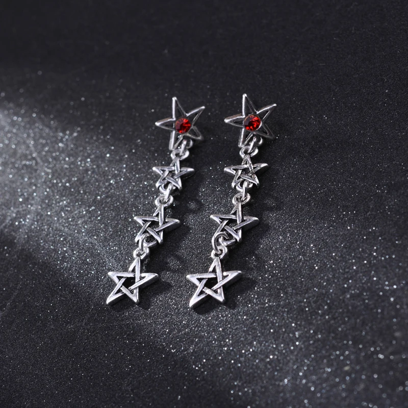 2017 новые женские Геометрические готические серьги гвоздики крутой Рок Панк