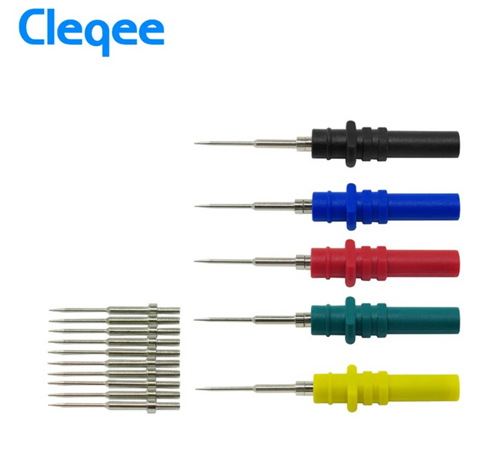 Cleqee P1050B 4 мм безопасности наборный Banana Plug Тесты Lead Kit для мультиметр крокодил и U