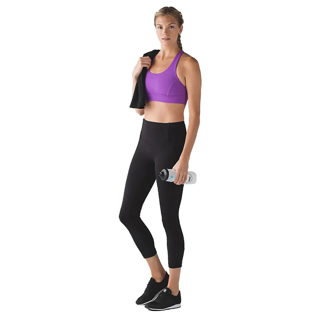 Женский жилет для йоги одноцветная Спортивная одежда спортзала бюстгальтер