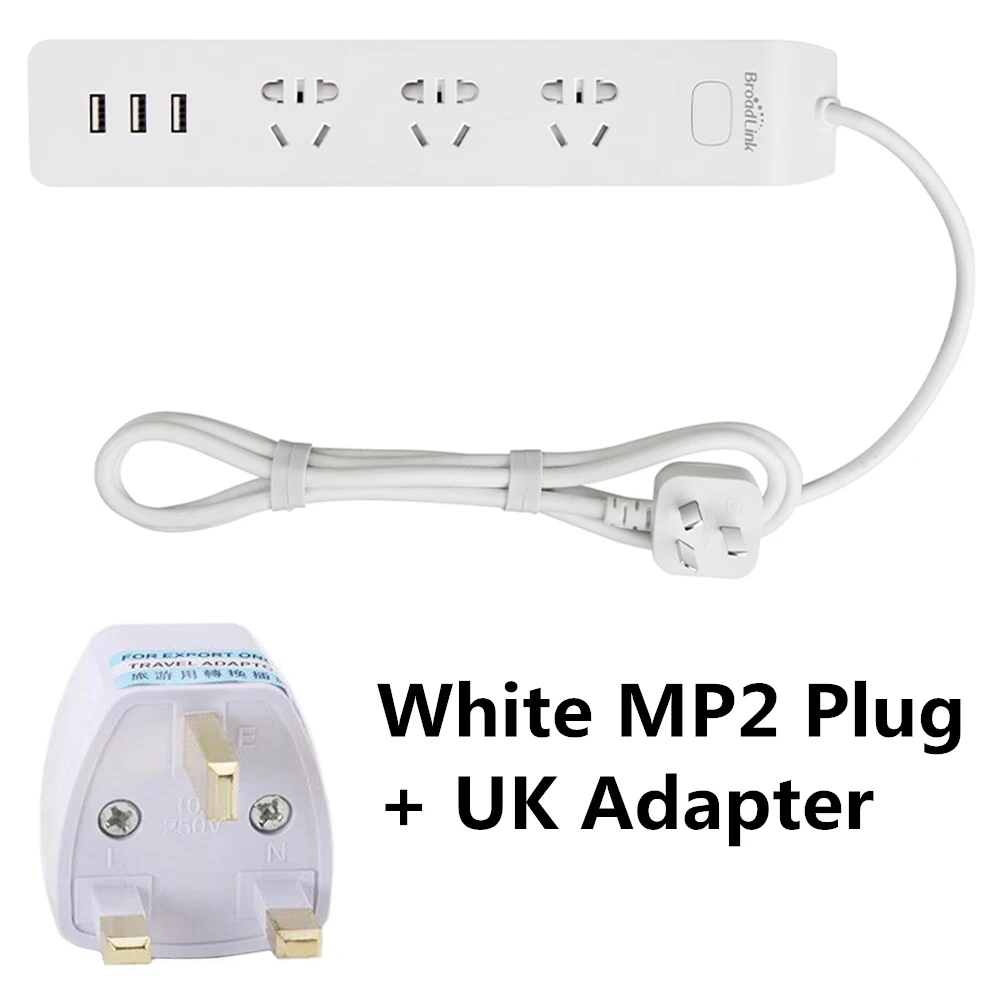Broadlink силовая лента MP2 WiFi 3 USB быстрая зарядка умный дом 3-розетки AU UK US EU адаптер штепсельная розетка 4G приложение дистанционное управление
