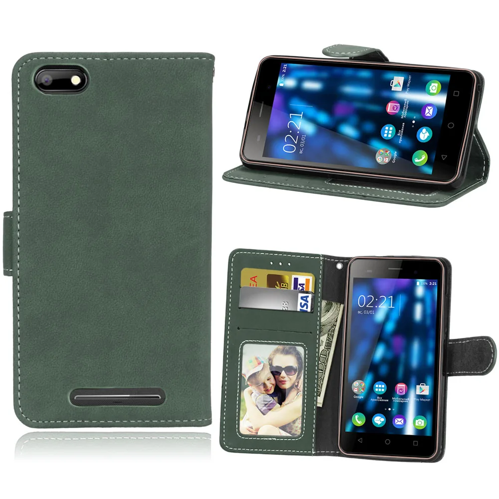 Green Для BQ S Mobile 5020 Strike BQS-5020 чехол матовый винтажный из искусственной кожи флип-чехол для телефона кошелек подставка держатель для BQ 5020 Strike чехол s - Цвет: Green