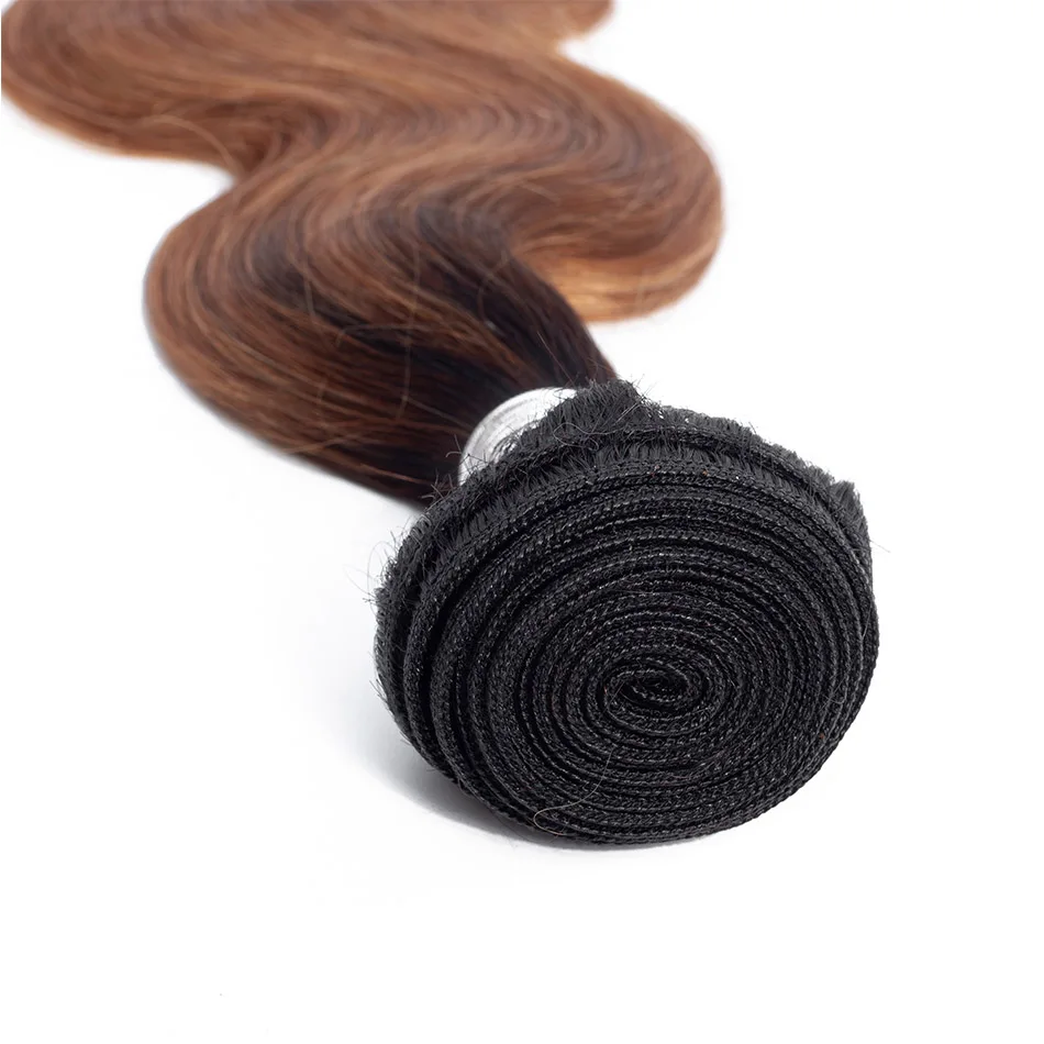 EQ Hair Pre-Colored Mongolian 3 Bundles Body Wave T1B/30 Weave 100% Human Extensions Non Remy No Smell | Шиньоны и парики