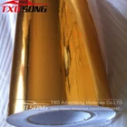 60 см * 200 смлот Премиум Золотой хром без воздуха зеркальная виниловая пленка наклейка лист наклейка 12 