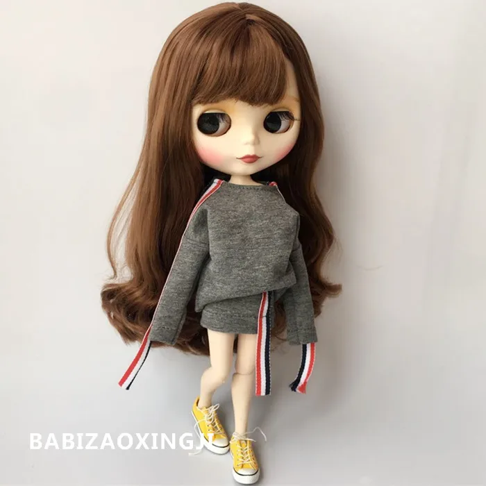 2018 2 шт./компл. новый ручной кукольная одежда 1/6 модная для Blyth кукольный свитер +