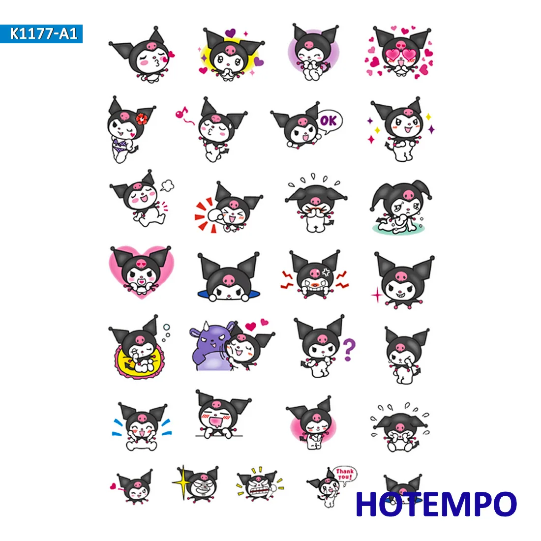 Sanrio Melody XO Kerokero, наклейки для девочек, подарок для детей, сделай сам, дневник в стиле Скрапбукинг, канцелярские наклейки Pegatinas - Цвет: K1177-A1