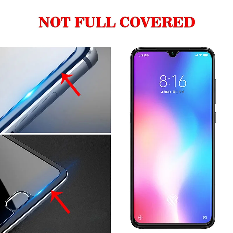 Закаленное стекло 2 в 1 для Xiaomi Mi 9 SE Mix3 Max3 Mi8 Lite Redmi 7 6A Note 6 Pro переднее + защита экрана