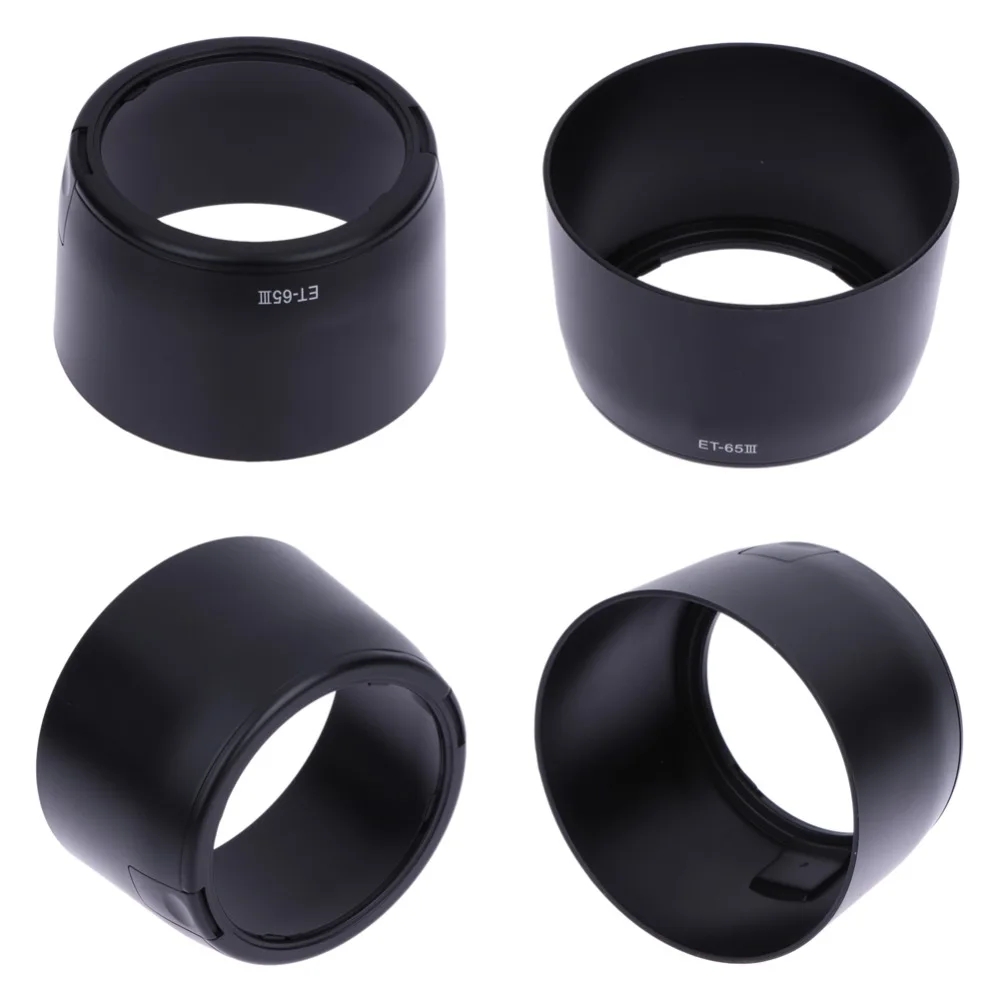 Черная пластиковая бленда для объектива Canon EF 135 мм f/2 8 70 210 f/3 5 4 USM ET 65III|lens hood
