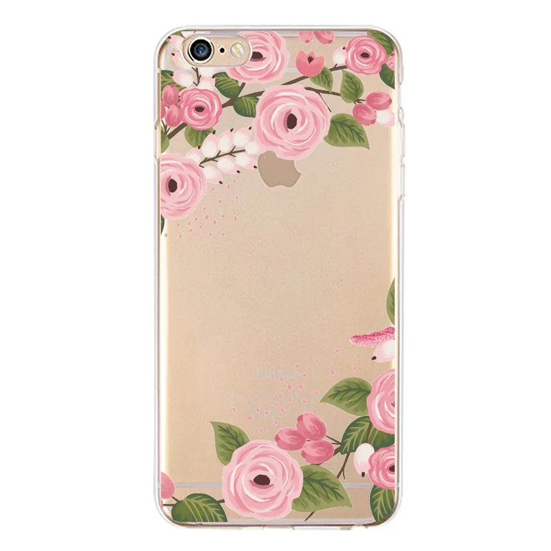 Мягкий прозрачный чехол из ТПУ для iPhone 4/4S 5 5S 6 6plus 7 8plus x силиконовая крышка с