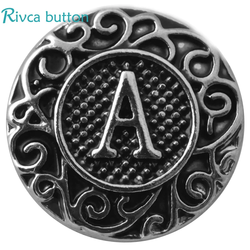 Металлический Алфавит rivca D02760 зеркальные буквы амулетный браслет с защелкой для