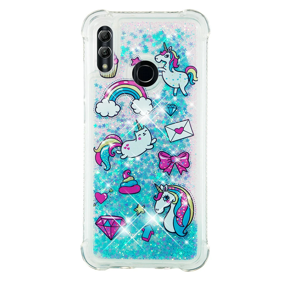 Courier Horse Блестящий Жидкий чехол для huawei P30 P20 Pro P10 P9 Lite Smart P8 Lite mate 20 Pro Y3 Y5 Y6 чехол P Smart - Цвет: Courier Horse