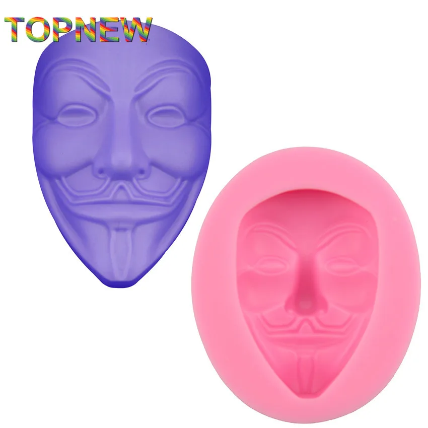 Tope новая v образная маска для лица силиконовая форма помадки DIY шоколадная