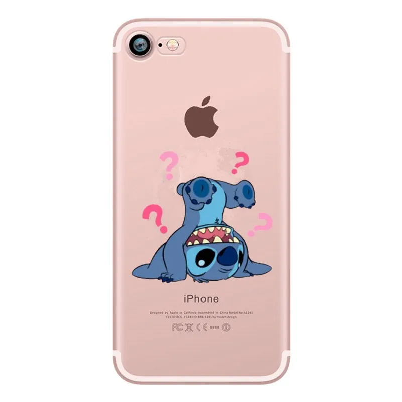 Милые Прошитые протектор чехол для iPhone 7 Plus 5 5S 5C 5SE 6 S 8 X XS 10 крышка Защитные чехлы