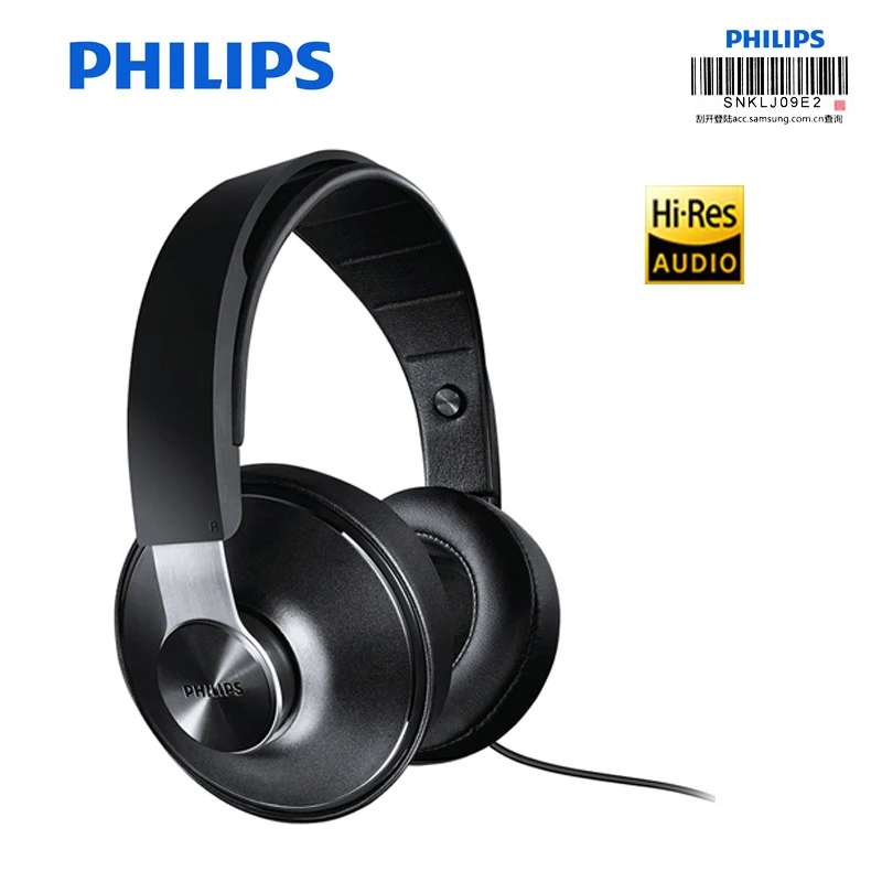 Профессиональные наушники Philips Hi-Res Audio SHP8000 с 40 мм драйвером HIFI звуковая поддержка микрофона проводное управление наушниками