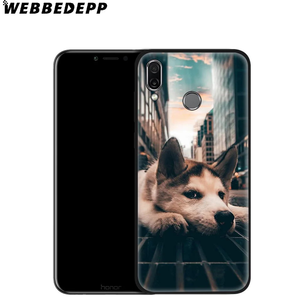 Милый простой мягкий чехол Husky Wolf для Huawei Mate Honor 20 6A 7A 7C 7X 8 9 9X 10 View Lite Pro 30 |