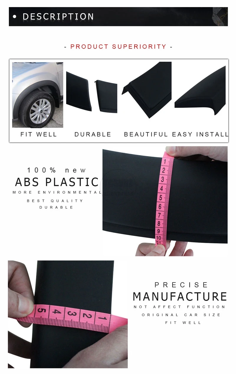 Матовый черный fender flare для ISUZU MU-X крыло брызговиков авто аксессуары для isuzu MUX YCSUNZ