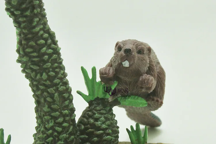 Популярные игрушки: Бобр (волокно) семейный пакет моделирующая модель животные