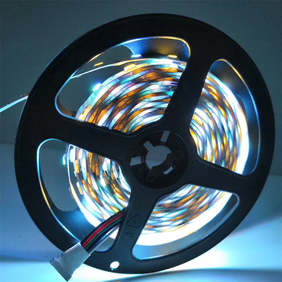 DC12V 20 м RGBW Fita De Светодиодная лента IP20 RGB белый теплый не водонепроницаемый 15 10