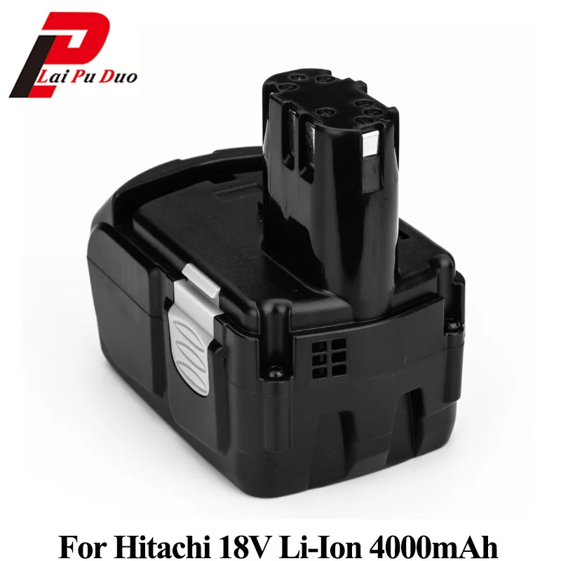 Сменная литий ионная батарея 18 в 4 0 Ач для Hitachi: BCL1815 EBM1830 C18DL C18DLP4 C18DLX C18DMR C6DC C6DD