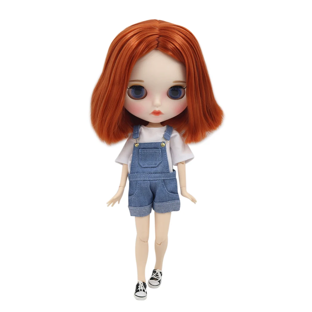 Ледяной DBS Blyth кукольные 1/6 30 см bjd с белой кожи orange волос и матовый телесного цвета