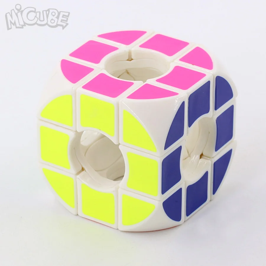 White Micube округлый пустотный pillованный куб 3x3x3 скоростной куб Cubo Magico развивающие игрушки волшебные кубики головоломка черный/белый - Цвет: White