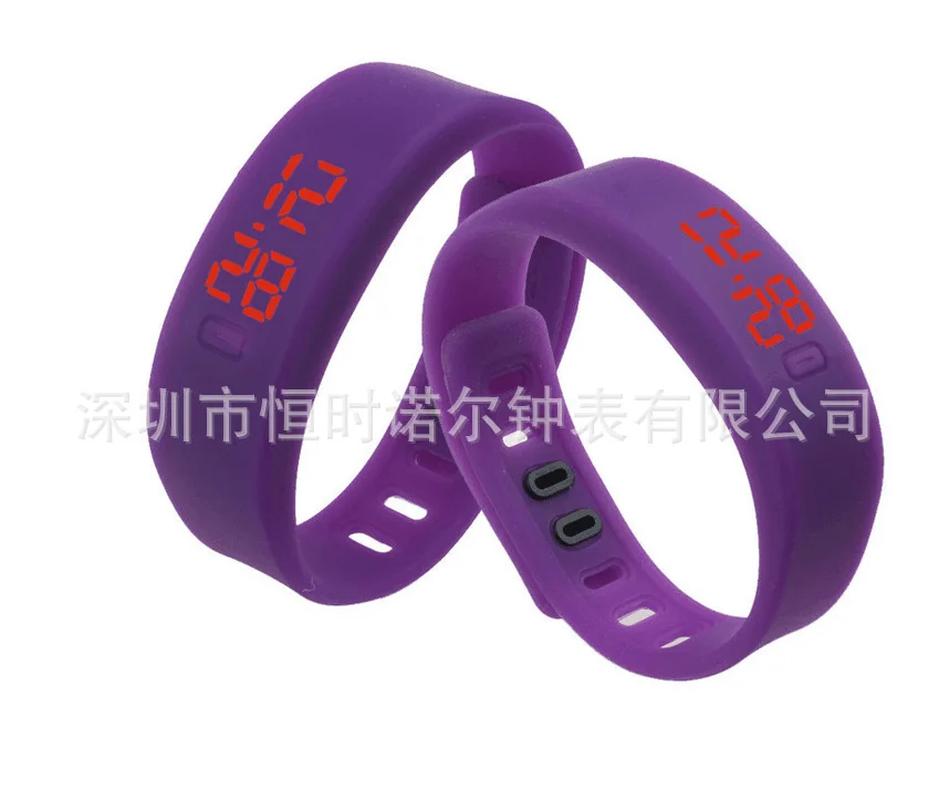 Оптовая продажа из светодиодов силиконовый браслет мужская спортивные часы дети