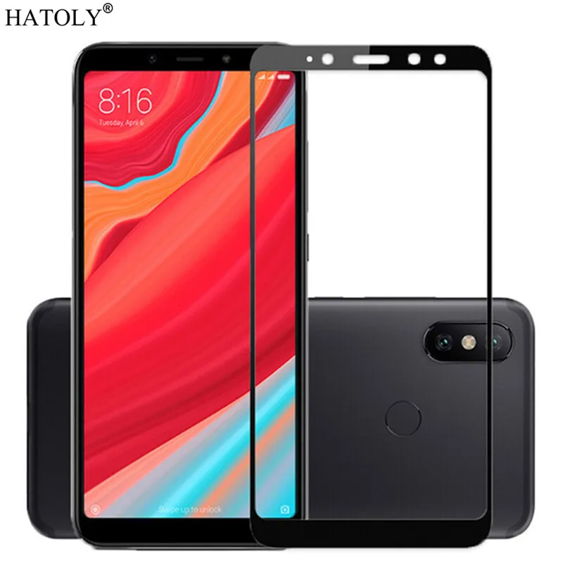 2 шт. стекло для Xiaomi Redmi S2 закаленное Защита экрана полное клеевое покрытие