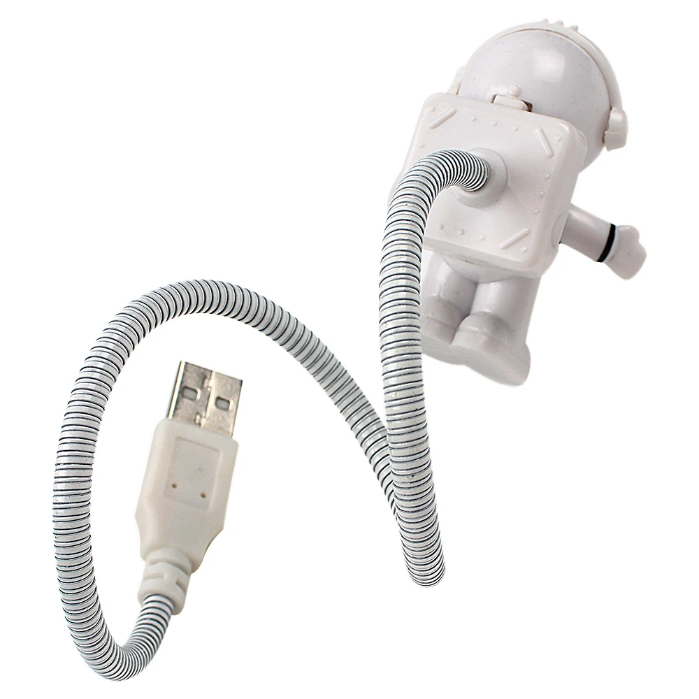 Мини-лампа для чтения, usb-трубка для компьютера, ноутбука, ПК, ноутбука, чистый белый, портативный, космонавт, космонавт, светодиодный, Ночной светильник, регулируемый
