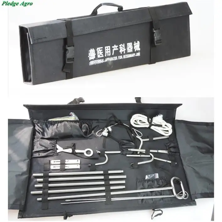 Obstetrical kit Акушерский набор инструментов аппарат ветеринарный скот коровья ферма медицинское оборудование Dystocia скот акушерский крючок - Цвет: Obstetrical kit